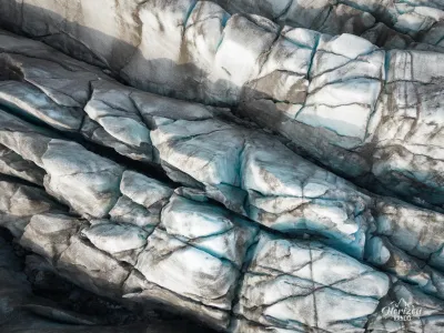 Svínafellsjökull glacier (drone shot) Svínafellsjökull glacier (drone shot)
