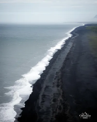 The endless black beach The endless black beach
