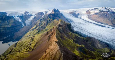 Morsárjökull and Skaftafellsjökull (drone shot) Morsárjökull and Skaftafellsjökull (drone shot)