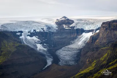 Morsárjökull and Morsárfoss Morsárjökull and Morsárfoss