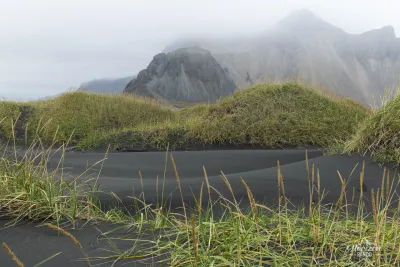 Black sand dunes Black sand dunes