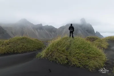 Black sand dunes Black sand dunes