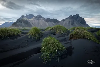 Vestrahorn and Stokksnes beach Vestrahorn and Stokksnes beach