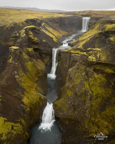Skógá Waterfall Way (drone shot) Skógá Waterfall Way (drone shot)
