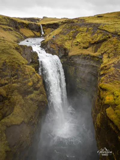 Skógá Waterfall Way (drone shot) Skógá Waterfall Way (drone shot)