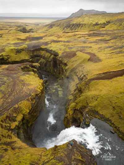 Skógá Waterfall Way (drone shot) Skógá Waterfall Way (drone shot)