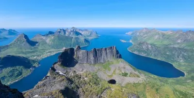 Panorama depuis Grytetyppen, Senja