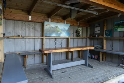 A shelter with a magnificent view A shelter with a magnificent view