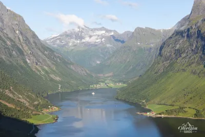 The village of Øye and the Norangsfjord The village of Øye and the Norangsfjord