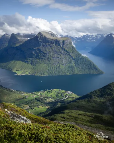 The village of Urke and the Norangsfjord The village of Urke and the Norangsfjord