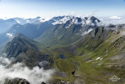 Magnificent view of the valley from Slogen