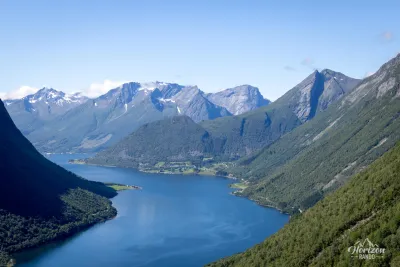 Norangsfjord and Saksa on the right
