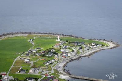 Village and lighthouse of Alnes Village and lighthouse of Alnes