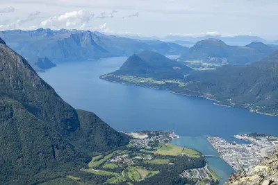 Åndalsnes and its fjord Romsdalfjord Åndalsnes and its fjord Romsdalfjord