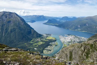 Åndalsnes and its fjord Romsdalfjord Åndalsnes and its fjord Romsdalfjord