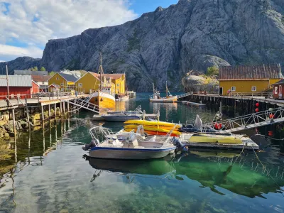 Nusfjord harbor Nusfjord harbor