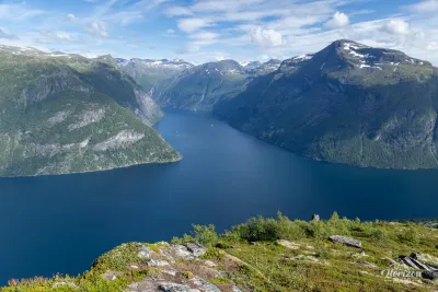 Geirangerfjord from Sætrenibba Geirangerfjord from Sætrenibba