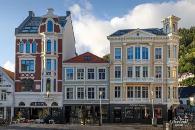 Facades of Bergen city center Facades of Bergen city center
