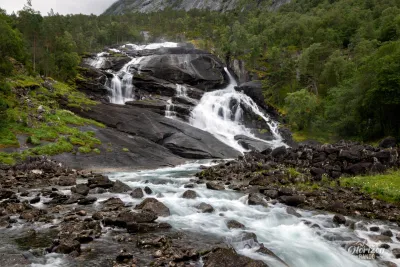 First waterfall, Tveitafossen First waterfall, Tveitafossen
