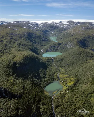 Magnificent milky green lakes (drone shot) Magnificent milky green lakes (drone shot)