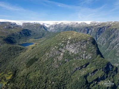Rounded summit of Jordalsnuten (drone shot) Rounded summit of Jordalsnuten (drone shot)