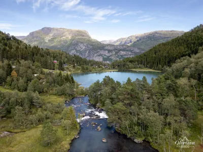 Fossasete Lake (drone shot) Fossasete Lake (drone shot)