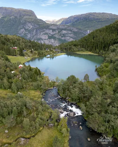 Fossasete Lake (drone shot) Fossasete Lake (drone shot)