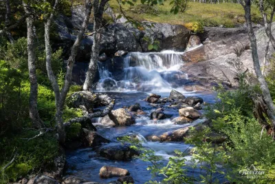 River fed by the Buarbreen glacier River fed by the Buarbreen glacier