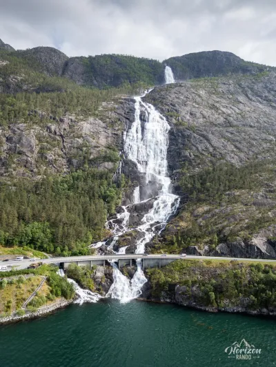 Langfoss (drone view) Langfoss (drone view)