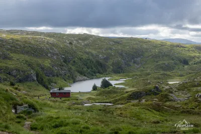 Numerous small mountain lakes Numerous small mountain lakes