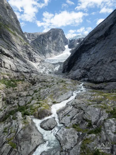 Brenndalsbreen (drone shot) Brenndalsbreen (drone shot)