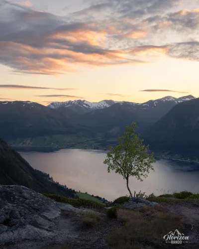 Sunset over Lake Jølstravatnet Sunset over Lake Jølstravatnet