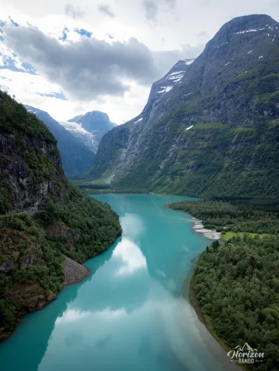 Lovatnet Lake (drone shot) Lovatnet Lake (drone shot)