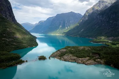 Lovatnet Lake (drone shot) Lovatnet Lake (drone shot)