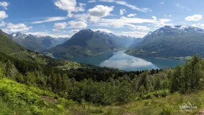 Panorama of Innvikfjord Panorama of Innvikfjord
