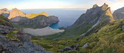 Panorama de la plage de Horseid