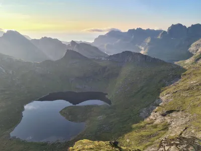 Lac de Fageråvatnet depuis le sommet