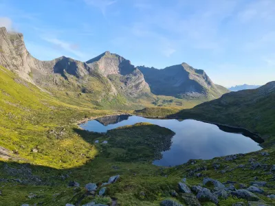 Lac de Fageråvatnet à la descente