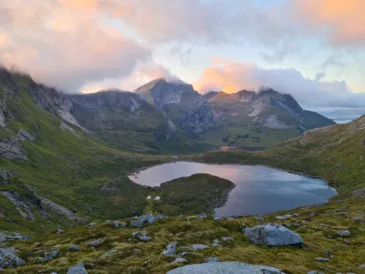 Lac de Fageråvatnet depuis le col
