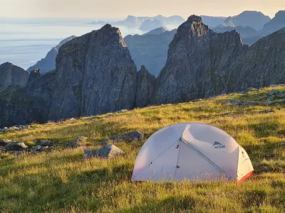 Magnificent bivouac site Magnificent bivouac site