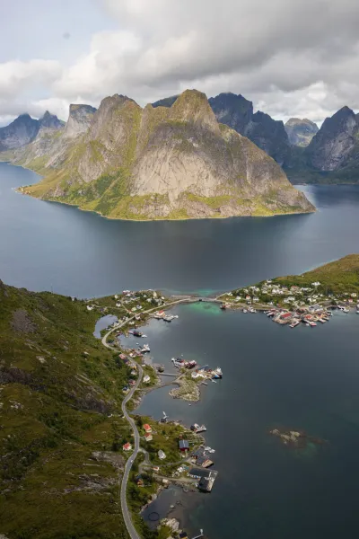 Reine and Olstinden Reine and Olstinden