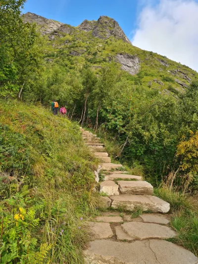 Stairs to the top of Reinebringen Stairs to the top of Reinebringen