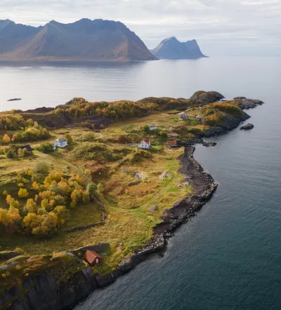 North of Hamn village (drone shot) North of Hamn village (drone shot)
