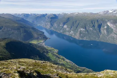Aurlandsfjord view from Røyrgrind