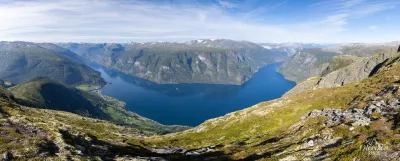Panorama of Aurlandsfjord