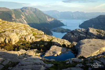 Lysefjord from the summit of Hatten Lysefjord from the summit of Hatten