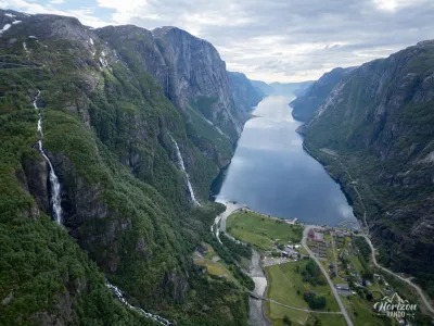 Lysebotn (drone shot) Lysebotn (drone shot)