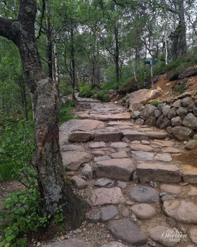 Sentier parfaitement aménagé