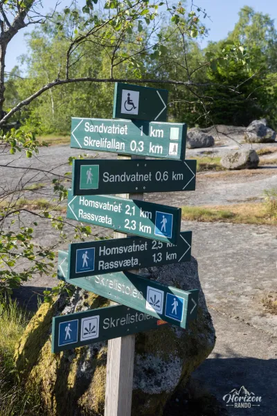 Good signage throughout the route, with many possible extensions Good signage throughout the route, with many possible extensions