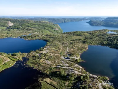 Exceptional view of lakes, fjords, and the sea! Exceptional view of lakes, fjords, and the sea!